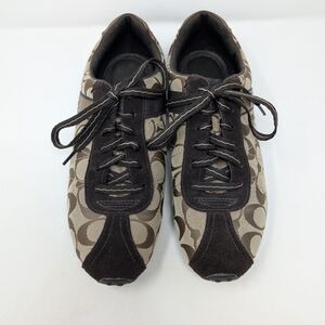 Coach Renata Logo Sneakers Brown 9.5